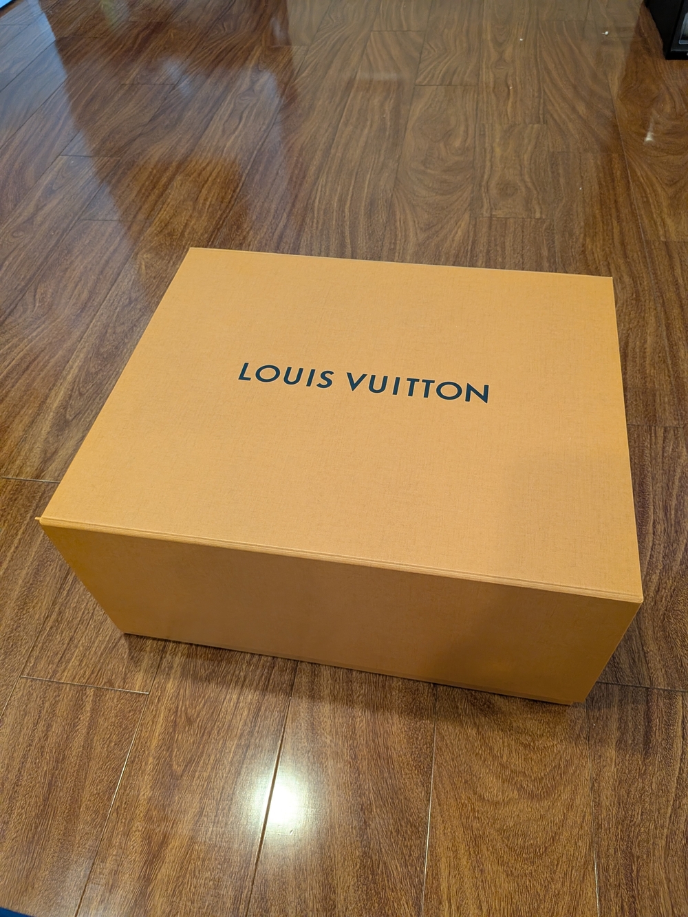 LOUIS VUITTON Orange Luxury Accessory Box & ribbon
